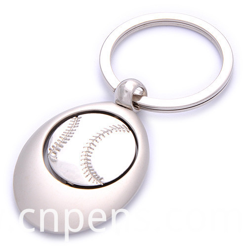 Promotional Sport Gift Zinc Alloy Football Keyring with Logo (F1193)